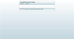 Desktop Screenshot of player.netromedia.com